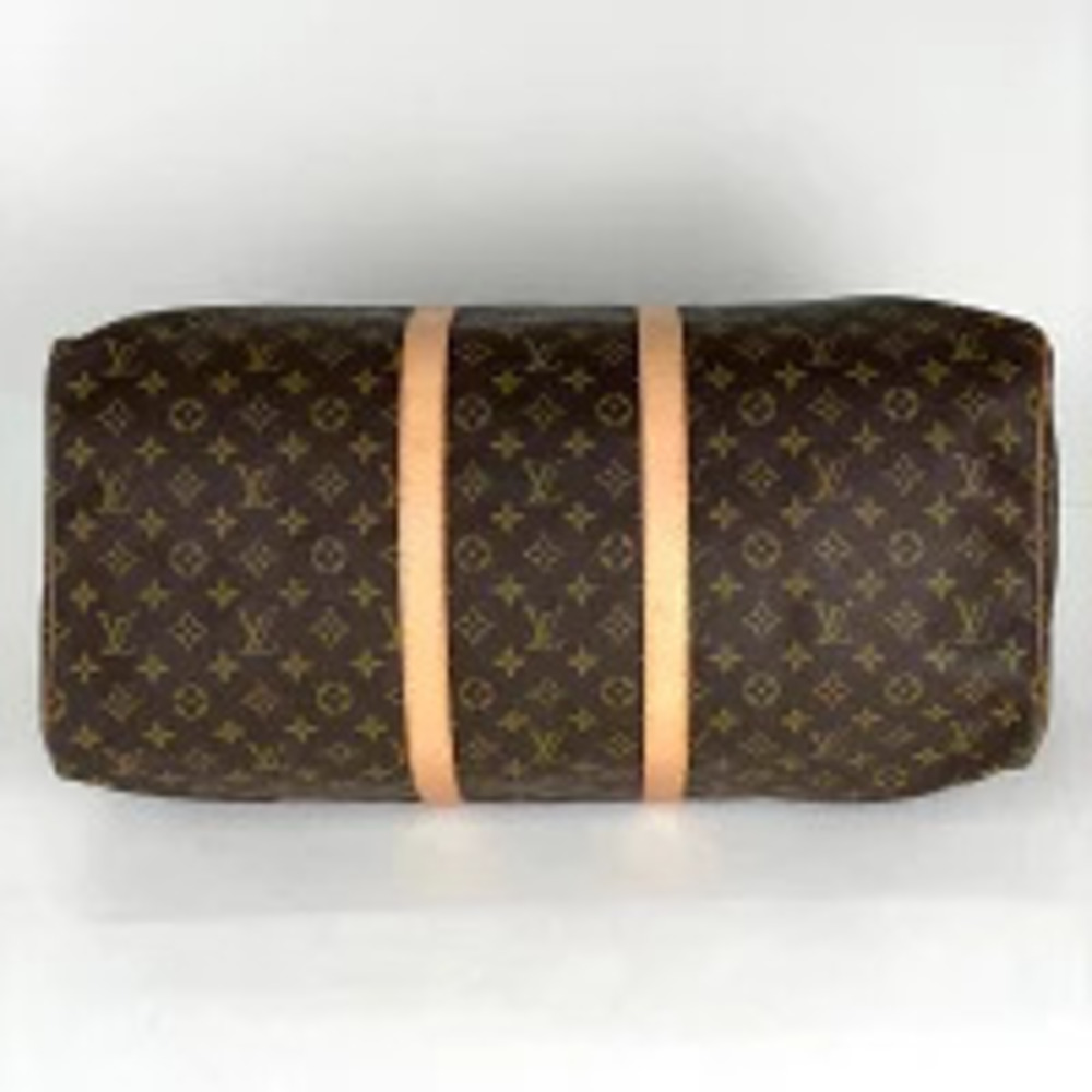 Louis Vuitton Handbag Brown Boston Monogram Bag Keepall Business Travel Brown
